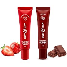 Dot & Key Gloss Boss Lip Duo | Strawberry Crush SPF 50 Lip Balm 12gm & Cocoa Mint SPF 50 LipBalm 12gm