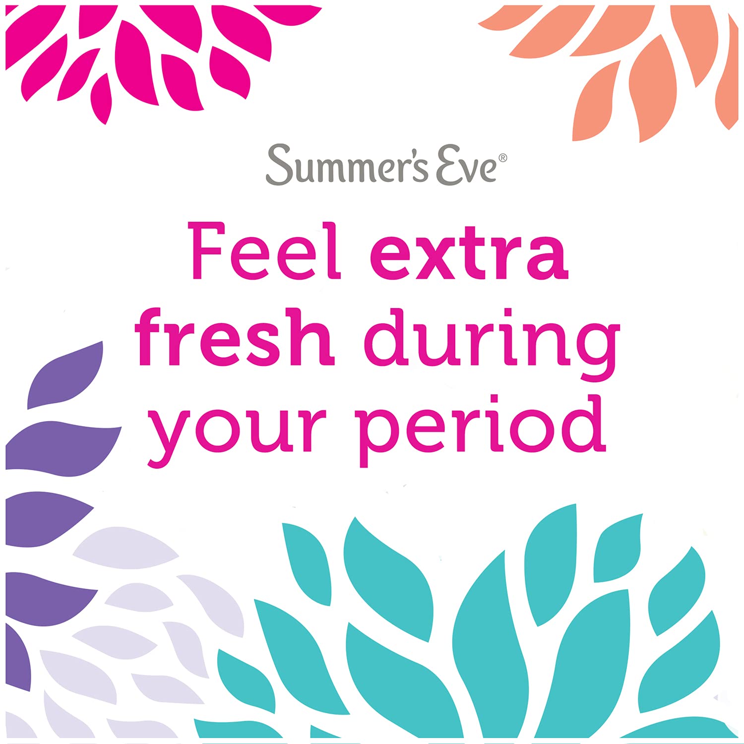 Summer's Eve FreshCycle Cleansing Cloths, Reduces Period Odor, 14 Count
