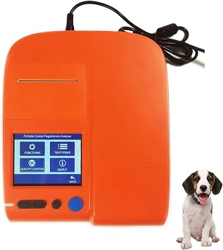 Dog Progesterone Analyzer Portable Tester Canine Progesterone Testing Machine Veterinary Equipment, Master The Best Mating Time for Bitches, Complete Accessories