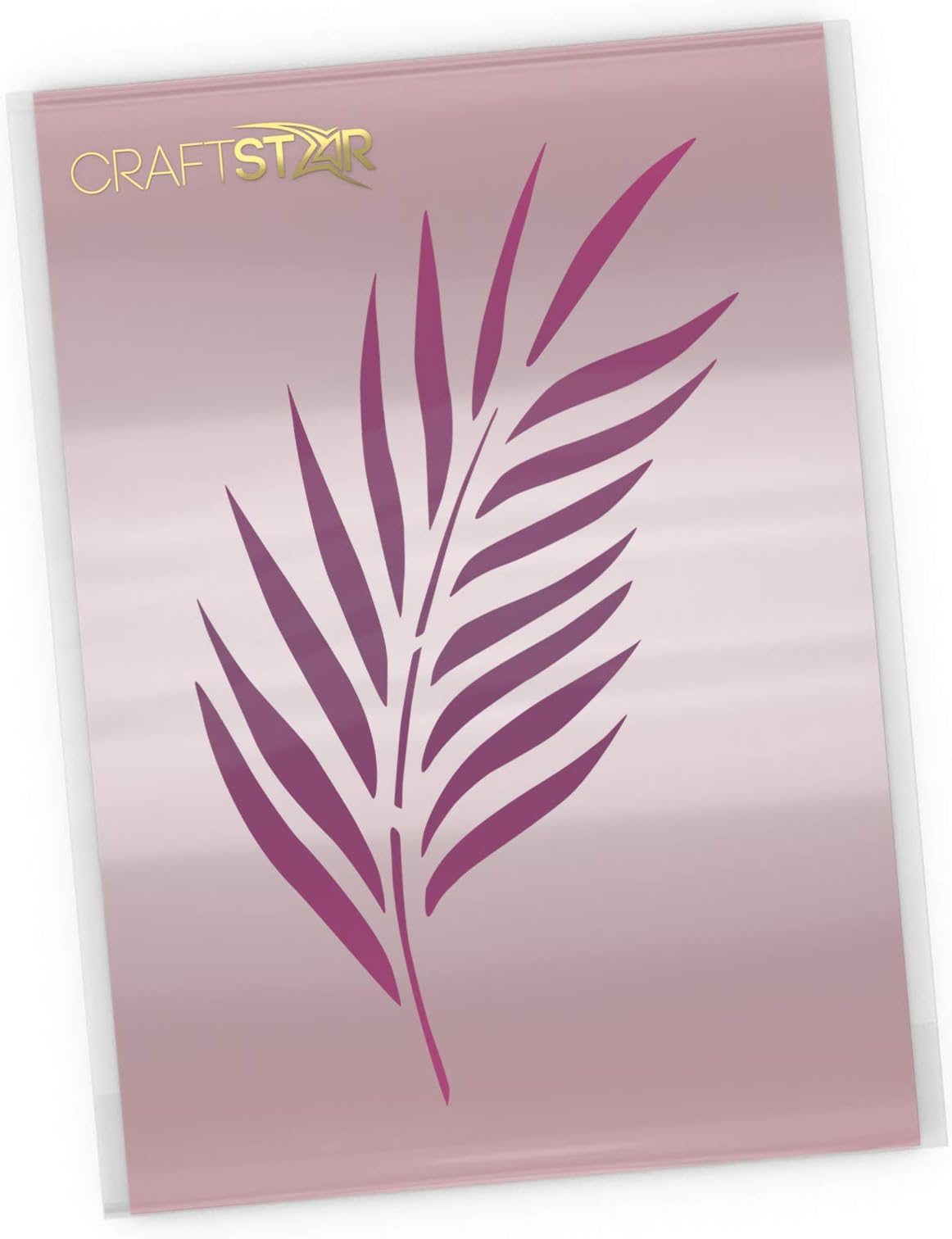 CraftStar Palm Leaf Stencil - Reusable A4 Mylar Palm Frond Template