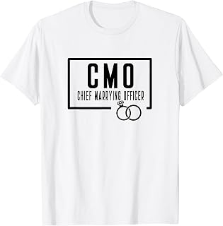 CMO Chief Marrying Officer Officiant Wedding Day Vows Online T-Shirt