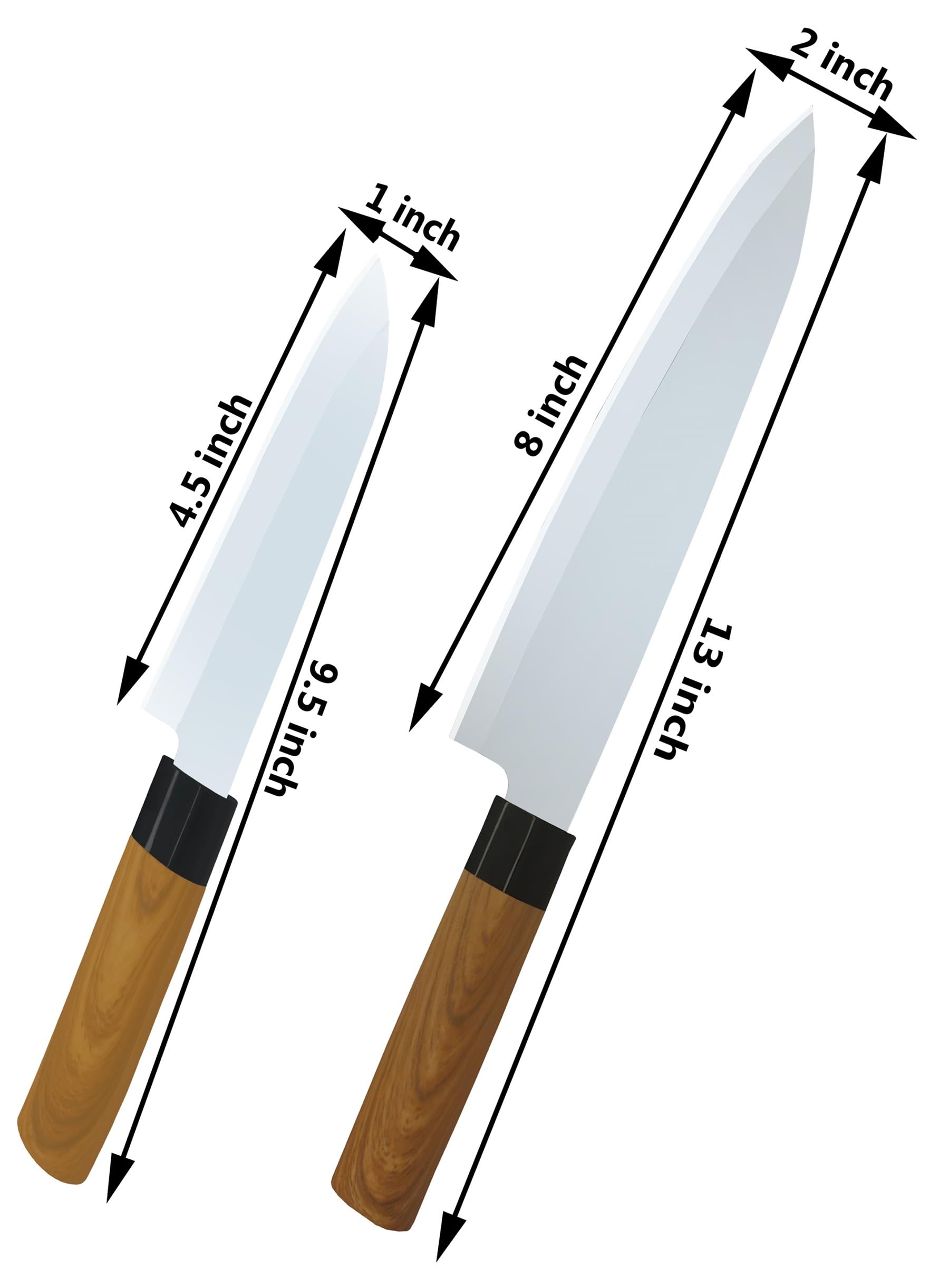Chief Knife Premium 8 inch Stainless Steel Meat Knife for Kitchen Chopping, High Carbon Ultra Sharp Japanese Cooking Chef Meat and Vegetable Cutters (YG130+140) 1