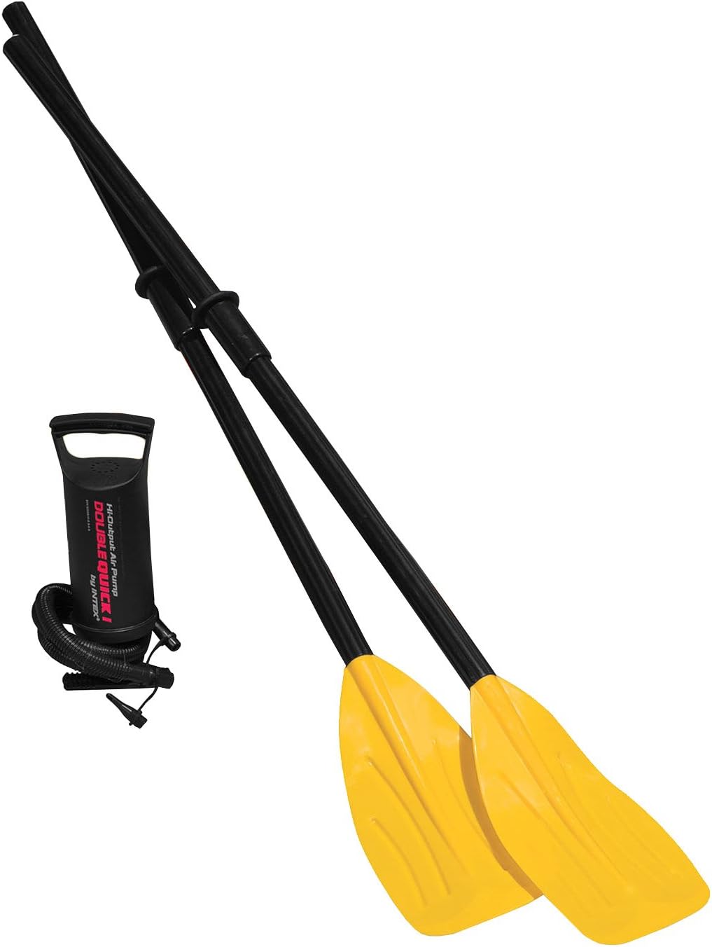 Intex 3 Person Raft w/Pump & Oars & 2 Person Raft Set w/ 2 Oars & Pump (2 Pack)