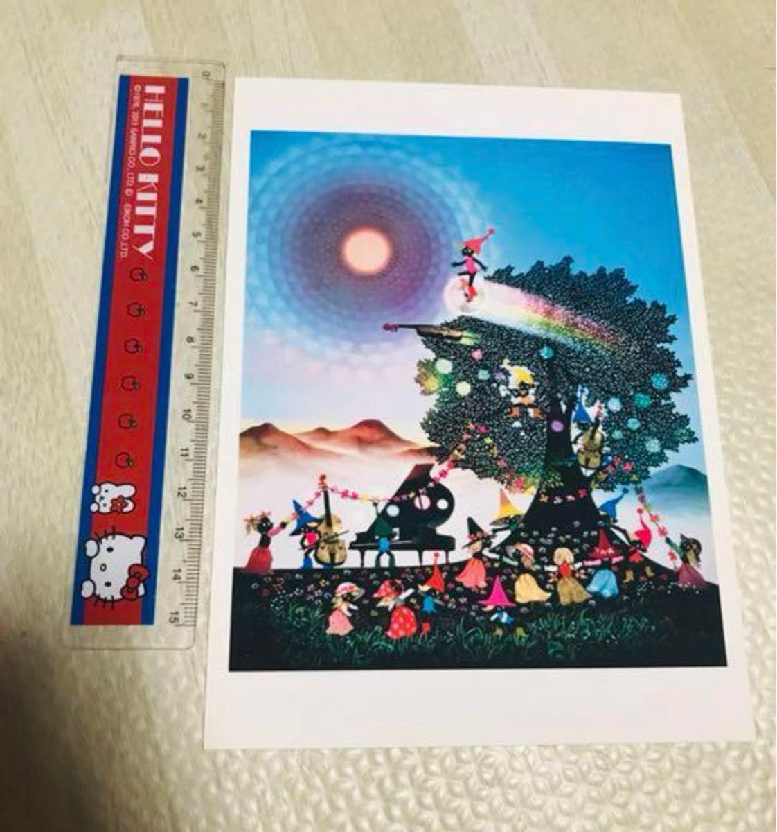 Amazon.co.jp: 絵画 藤城清治 小人たちのパーティ 額 、 品 : ホビー