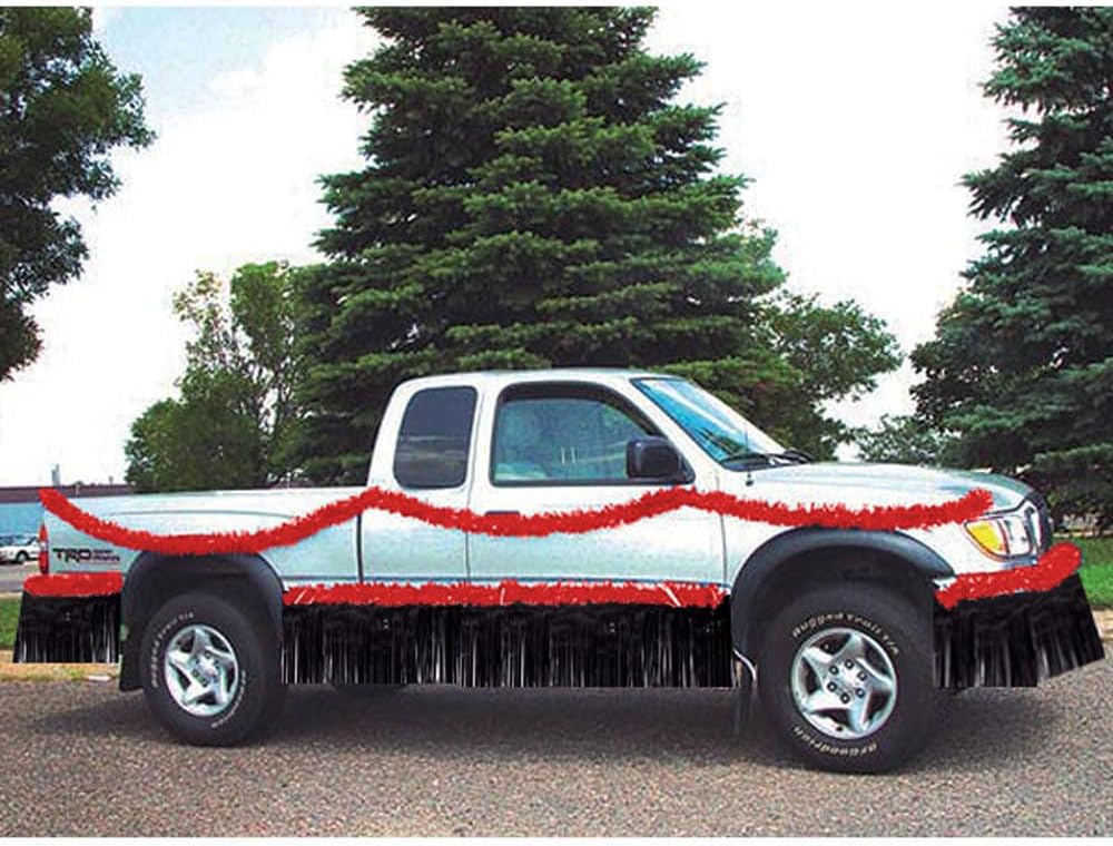 Anderson's Maroon Vinyl Twist and Black Vinyl Fringe Truck Parade Decoration Kit, Parade Float Decor