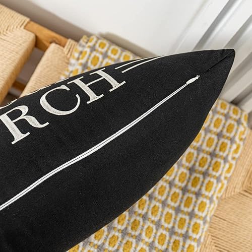 Miniatura 4 de LANANAS Fundas de almohada decorativas lumbares para sofá, dormitorio, niños, 12 x 20 pulgadas (12 x 20 pulgadas, porche)