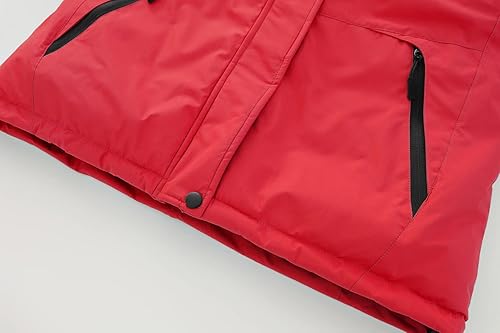 Miniatura 7 de Spmor Chaqueta de esquí impermeable con capucha para mujer, abrigo de snowboard cálido para invierno