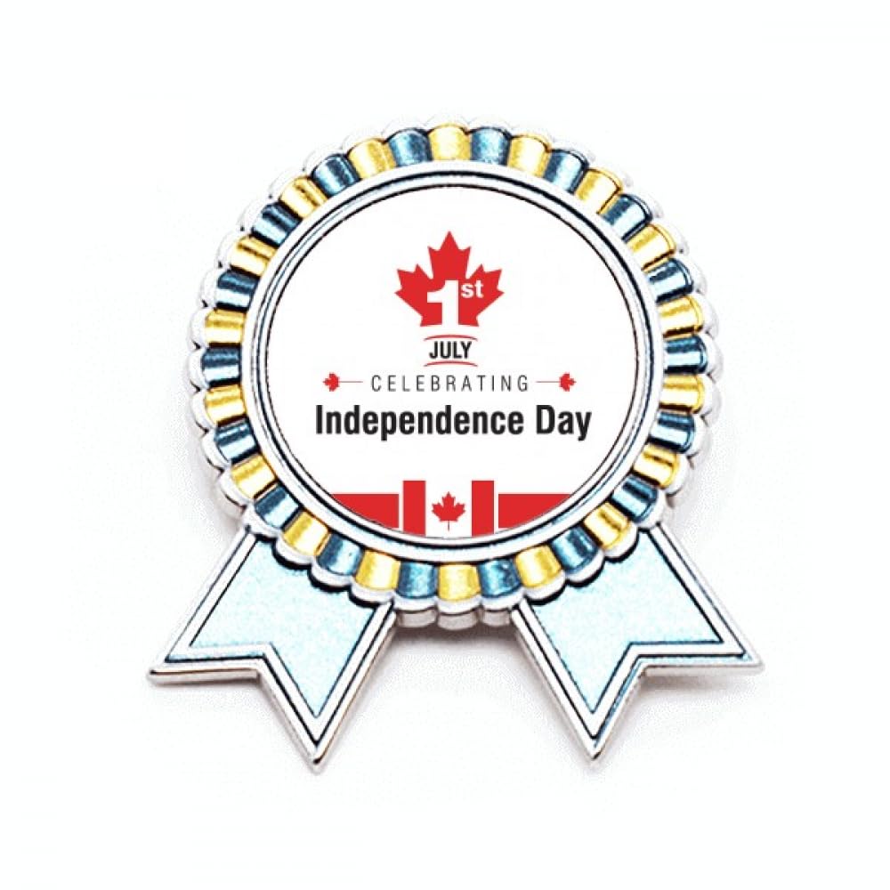 Broche drapeau d'érable Canada fête indépendance métal taille M