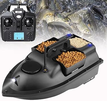 Fishing Bait Boat RC Fish Bait Boat Finder RC Bait Boat for Fishing 4 LBS Loading Bait Boat with Cruise Control Dual Motors for Pools and Lakes,5000mAH