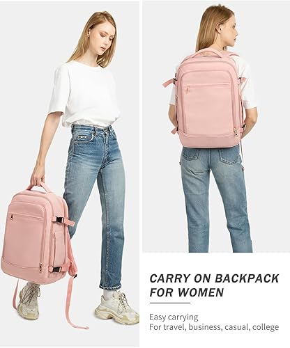 Miniatura 6 de Mochila de viaje para mujeres y hombres, mochila de transporte aprobada por aerolíneas, Azul, Mochila de viaje