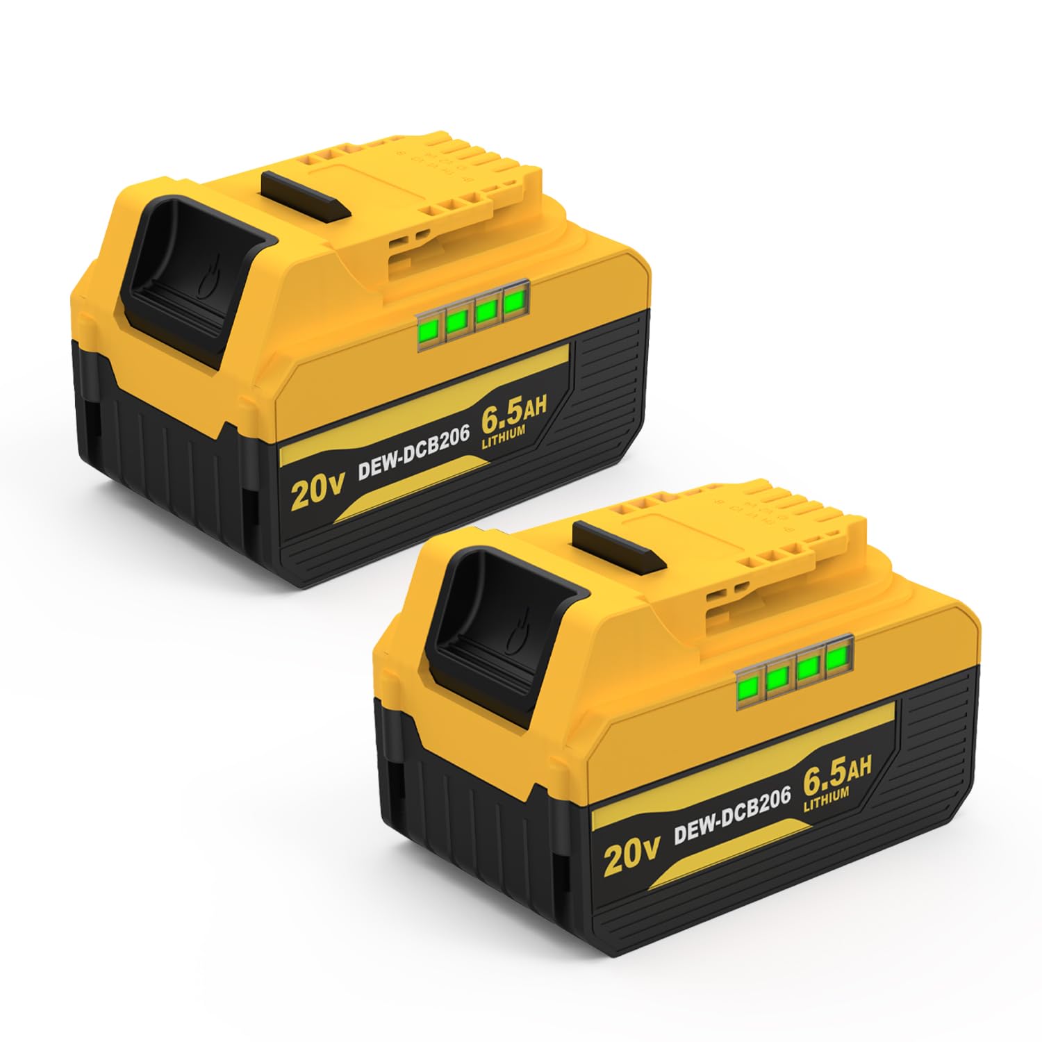 Cassa di plastica della batteria 20V Sostituzione per Dewalt DCB200, DCB201, DCB203, DCB204 batteria, 18V/20V 2.0Ah 3Ah 4.0Ah 5 celle 18650 kit di