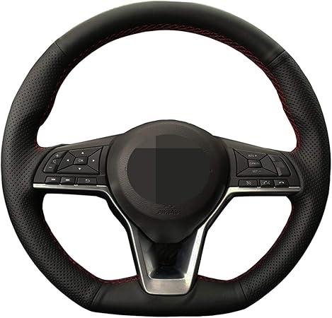 Amazon 車のステアリングホイールカバーdiy エクストレイル用 キャシュカイの場合 3月の場合 セレナのために マイクラのために キックス17 19の場合 アルティマの場合 Teana19の場合 ハンドルカバー 車 バイク