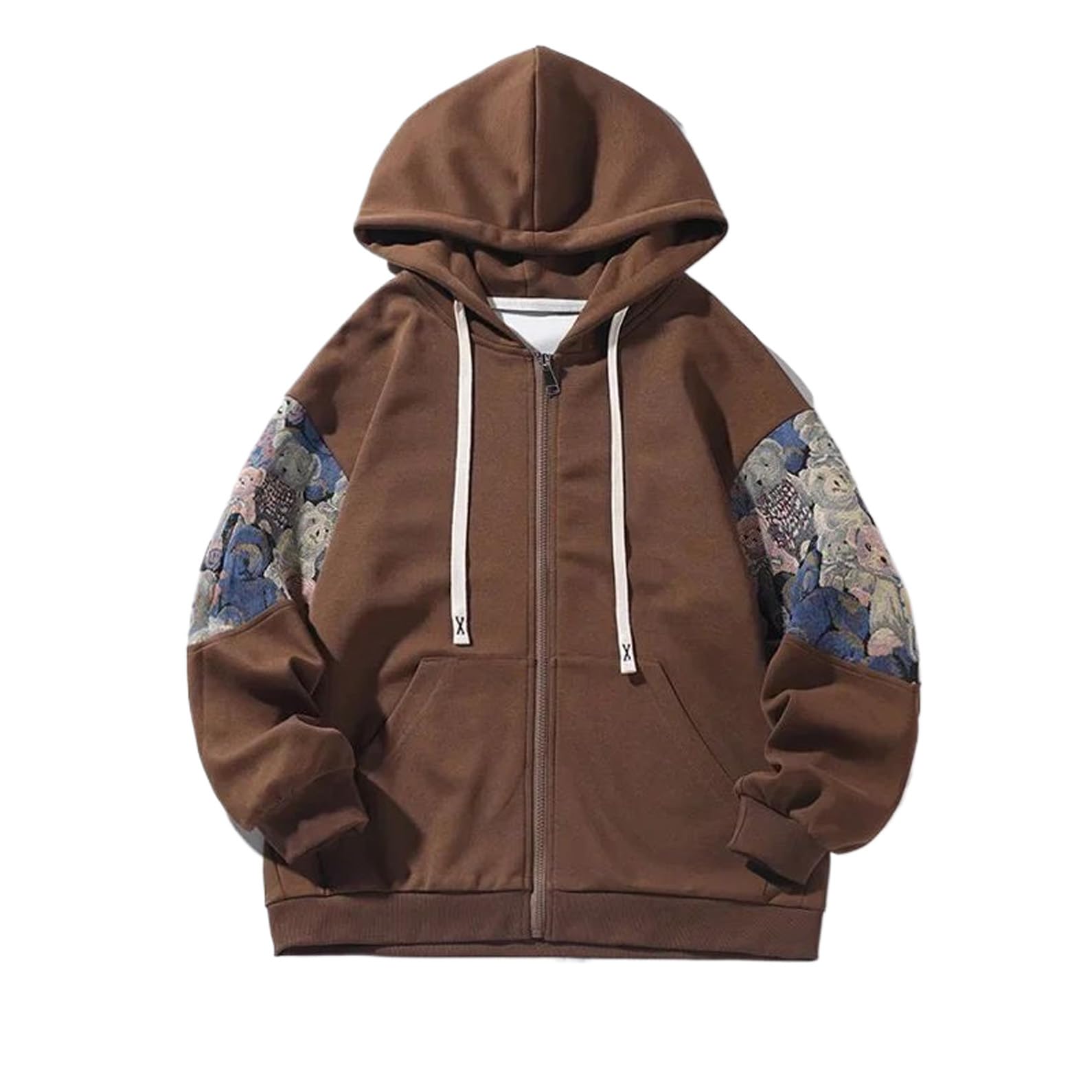 Pull à capuche homme WOLONG décontracté et ample pour le sport