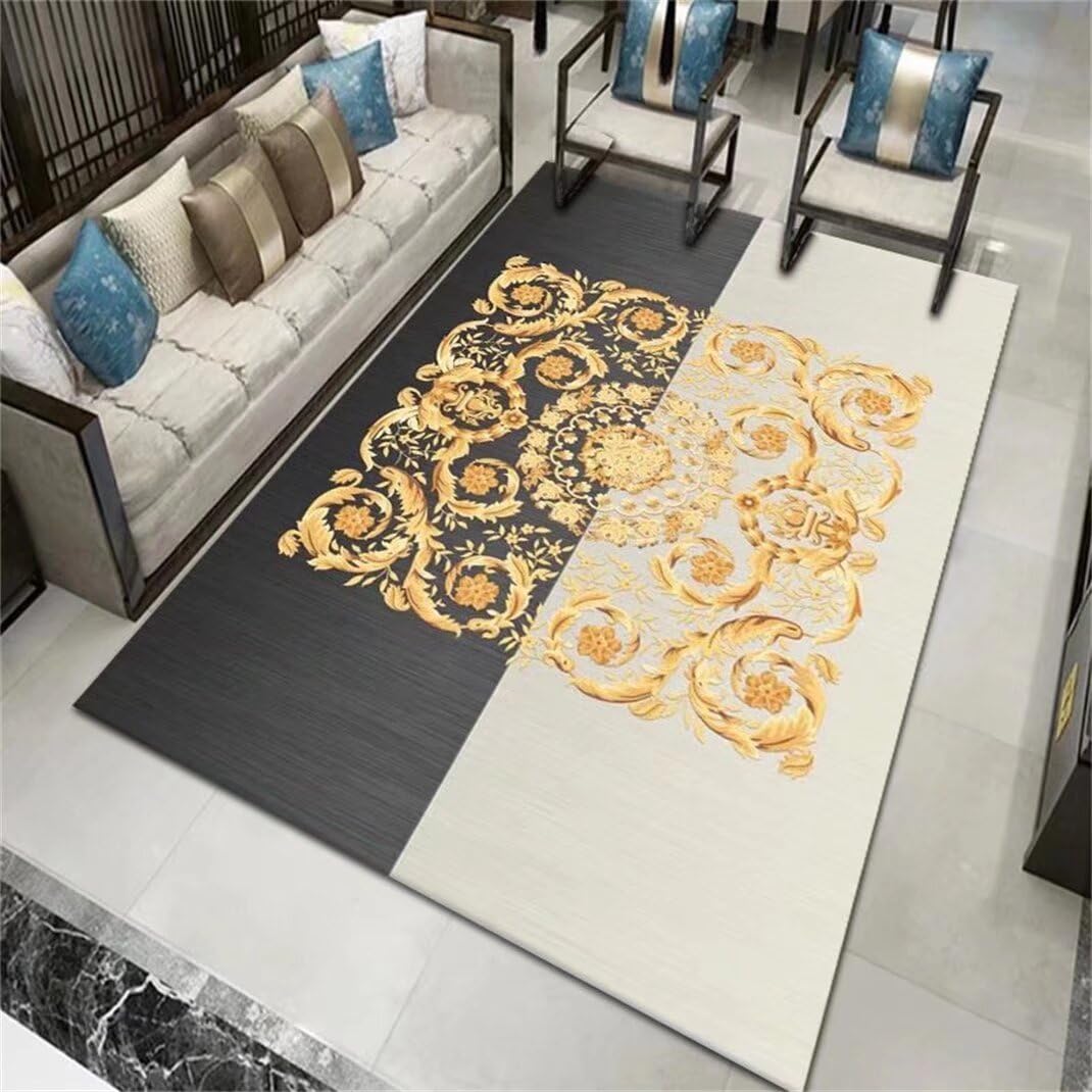 Tapis enfant pour chambre et salon gris foncé imprimé 160x230cm