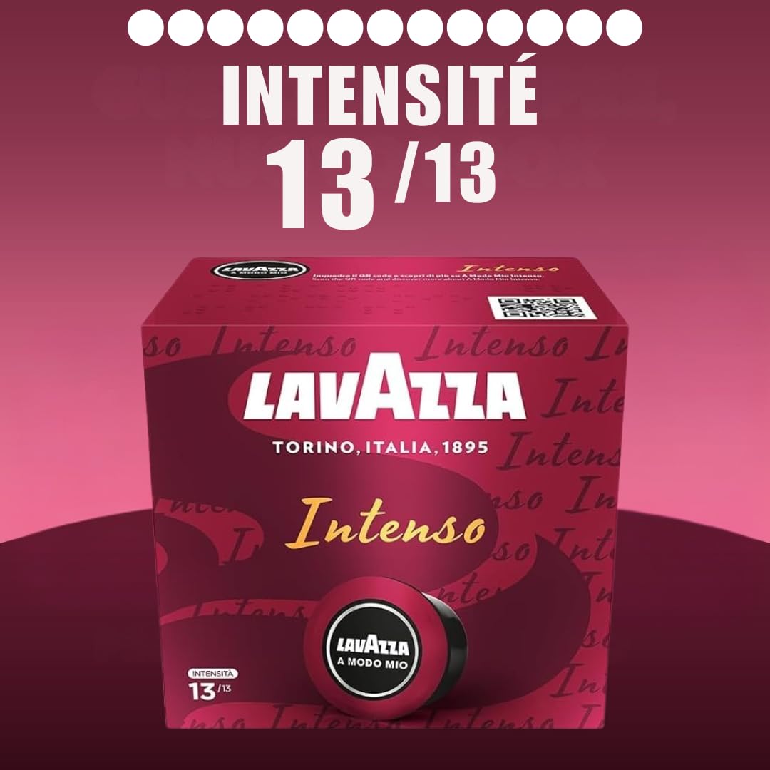 Lavazza, A Modo Mio, Assortiment de Capsules de Café, 100% Arabica, Intensité 5 à 13, 184 capsules AMM, Passionale, Intenso, Delizioso, Dek, Soave, Lungo Dolce, Divino, Oro, Oro Altura