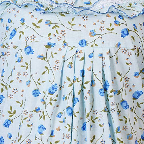 Image of Women's Cotton Block Print Knee Length Nighty