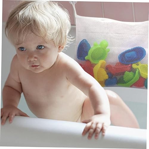 Miniatura 9 de Beatifufu Bolsa de juguetes para baño, bolsa de almacenamiento colgante, bolsa de malla de juguete, bolsa de malla de almacenamiento de juguetes,