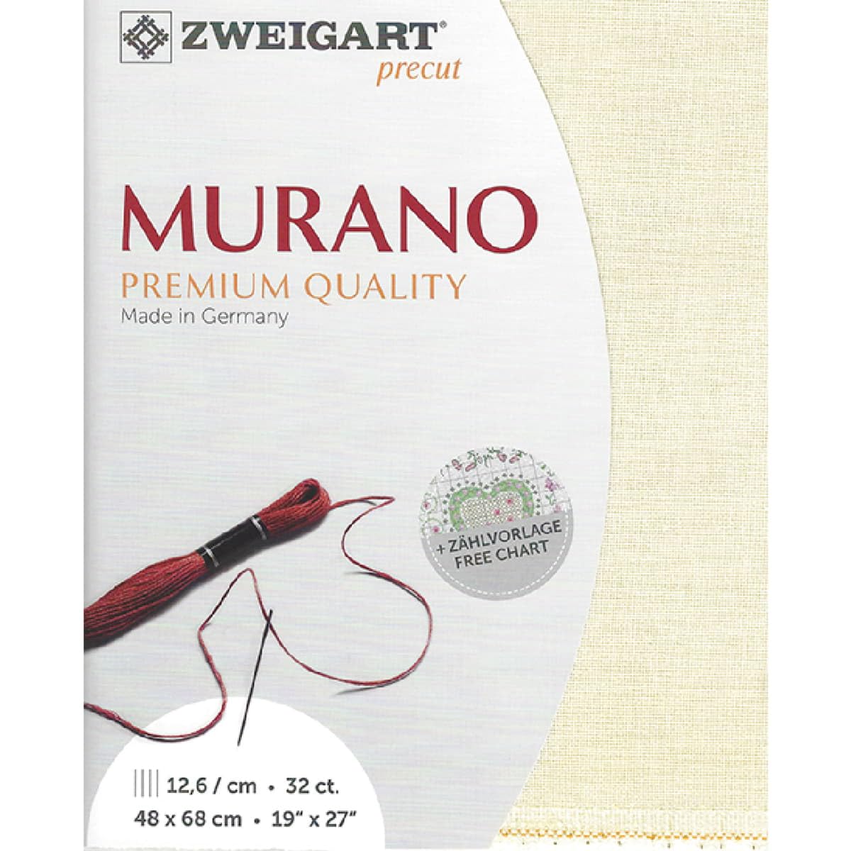 Tejido Murano Lugana Zweigart Col.99         ideal para crear manteles únicos de 48 x 68 cm