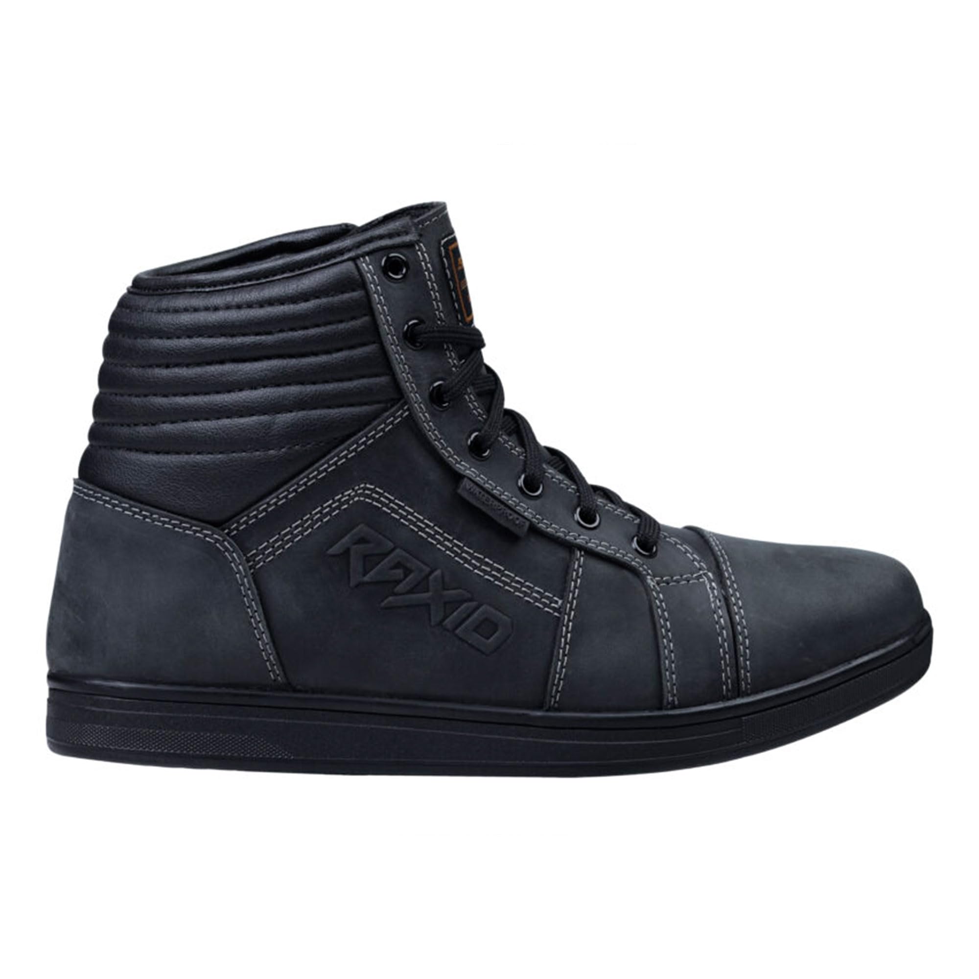 RAXID Chaussures de moto urbaines décontractées pour homme et femme - Imperméables, certifiées CE, cuir véritable, antidérapantes