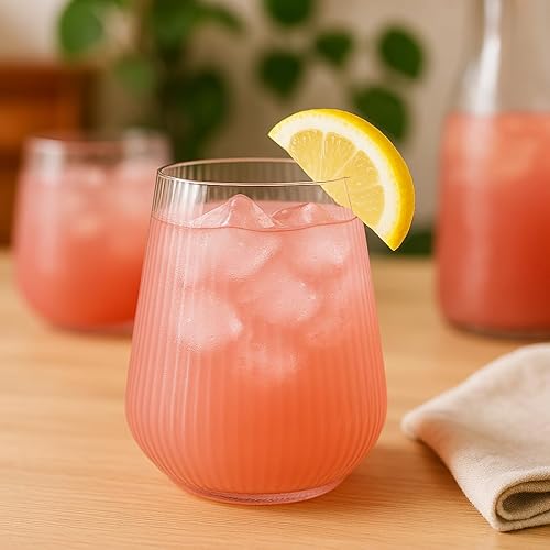 Miniatura 4 de Copas de plástico irrompible para vino, champán, whisky, 40 unidades, de origami, ondulaciones, elegantes, duraderas, desechables, para interiores y