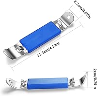 Vista 3 de Abrebotellas magnético, 3 piezas, abridor de latas clásico de acero inoxidable, abrebotellas pequeñas, con imán para acampar y viajar HANCELANT