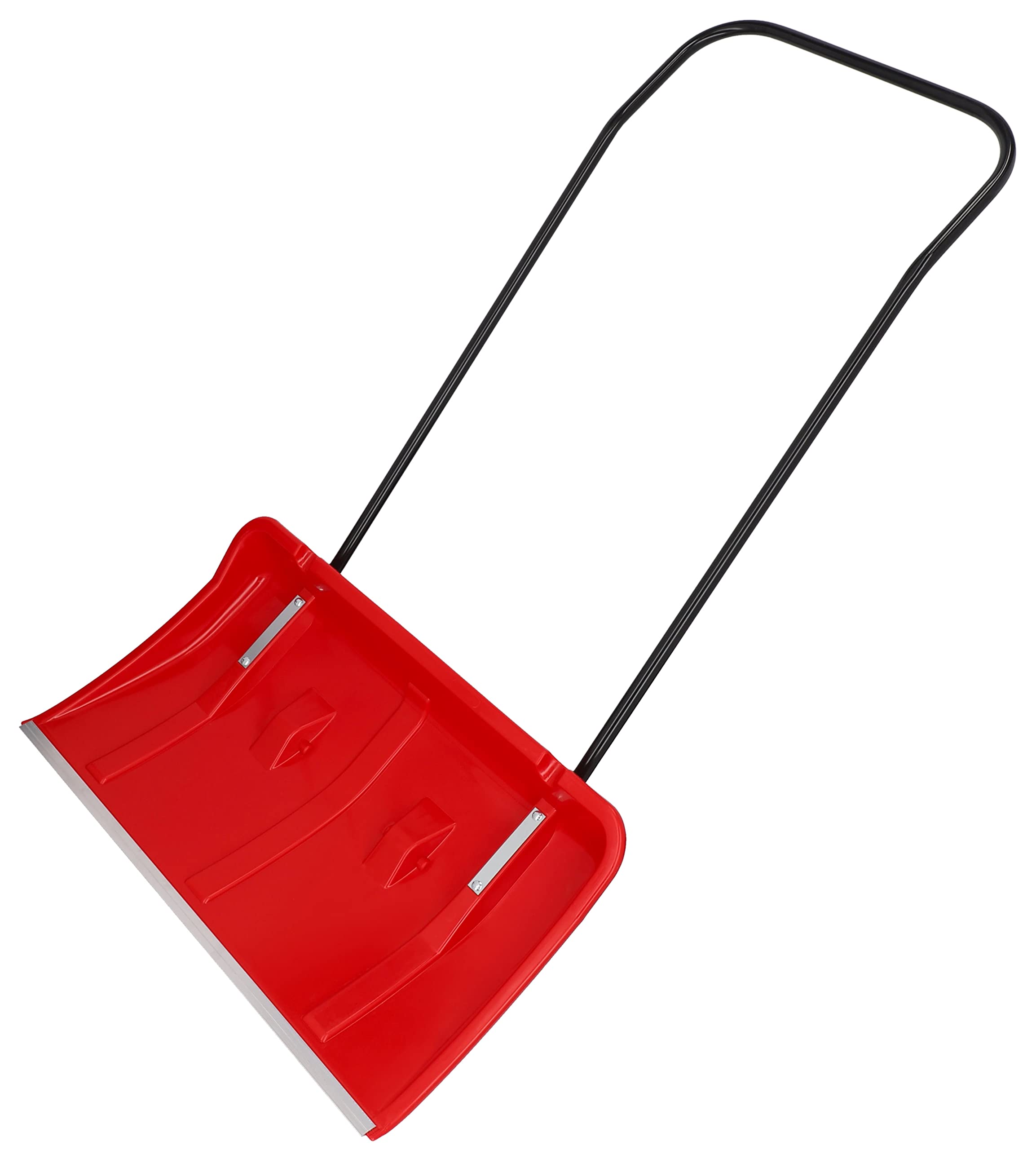 KOTARBAU® Pala da Neve con Ruote 80 cm, Profilo in Alluminio, Manico in Metallo - Pratica Pala Rossa