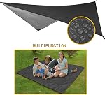 Ensemble de hamacs de camping, simple double hamac, filet de moustiques, filet d'insectes, mouche de pluie, parachute haute résistance. Convient pour le plein air, randonnée, camping, voyage