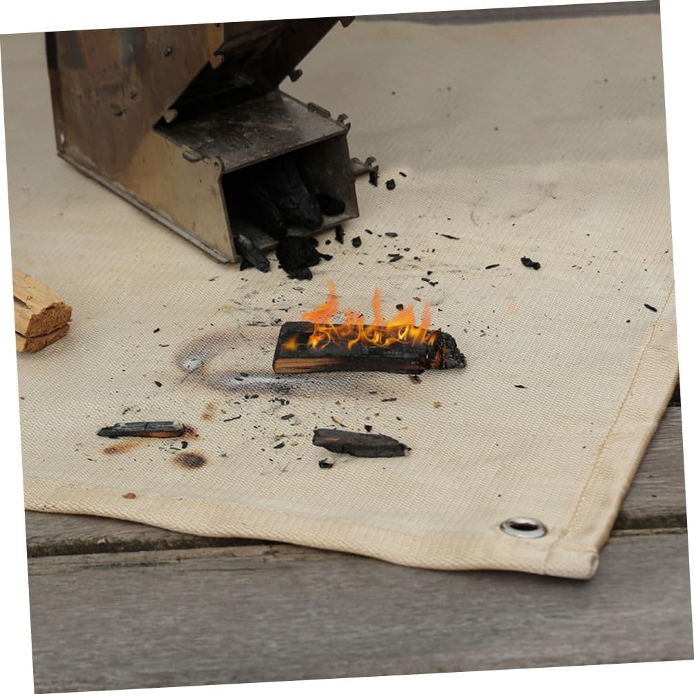 Fire Retardant Cloth Outdoor Fireproof Mat Stove Fireproof Blanket Fiberglass Blanket for Picnic BBQ