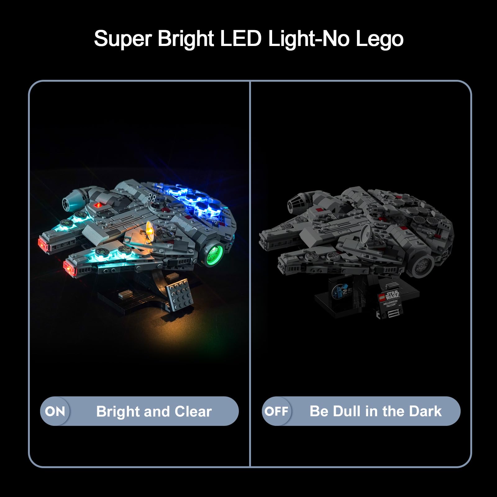 Led Light Set for Lego 75375 Millennium Falcon (No Lego), Decoration Lighting Set for Millennium Falcon Creative Toys - Image 3
