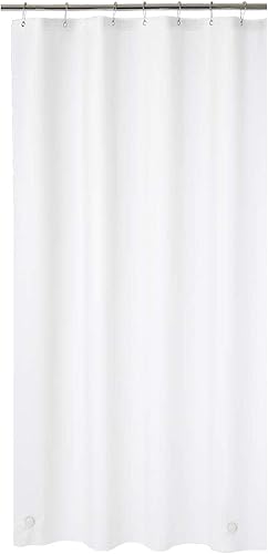 Vista 10 de AmazerBath - Cortina pequeña de plástico transparente para ducha, 36 x 72 pulgadas, de alta resistencia, gruesa, de acetato de vinilo polietileno