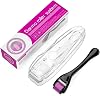 Derma Roller 1.5mm, 540 Titanium Microneedle Roller for Face Facial Wrinkles Hair Loss Stretch Marks Hair Regrowth Micro Needles Professional Microneedling Derma Needling Kit with Case