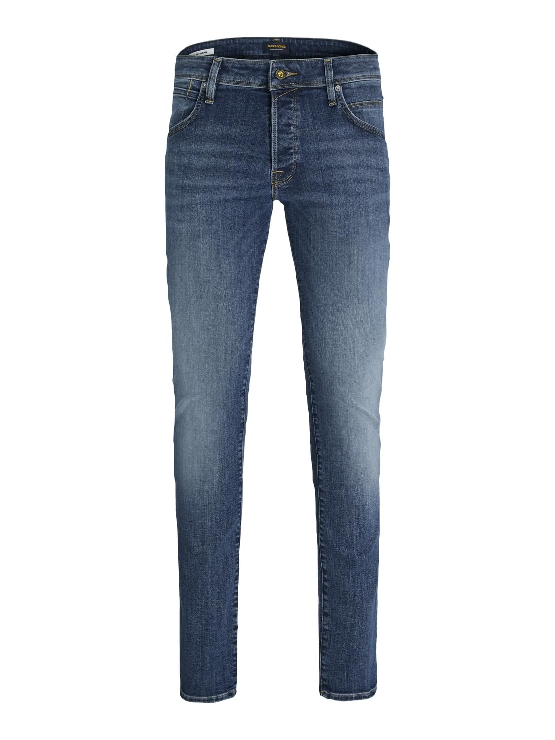 JACK & JONES Male Slim Fit Jeans JJIGLENN JJORIGINAL, Farbe:Blau, Jeans/Hosen Neu:36W / 32L