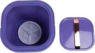 Mini Portable Washing Machine, Foldable Rechargeable Washer with Spin Dryer for Socks Underwear T Shirts Towels (Purple)