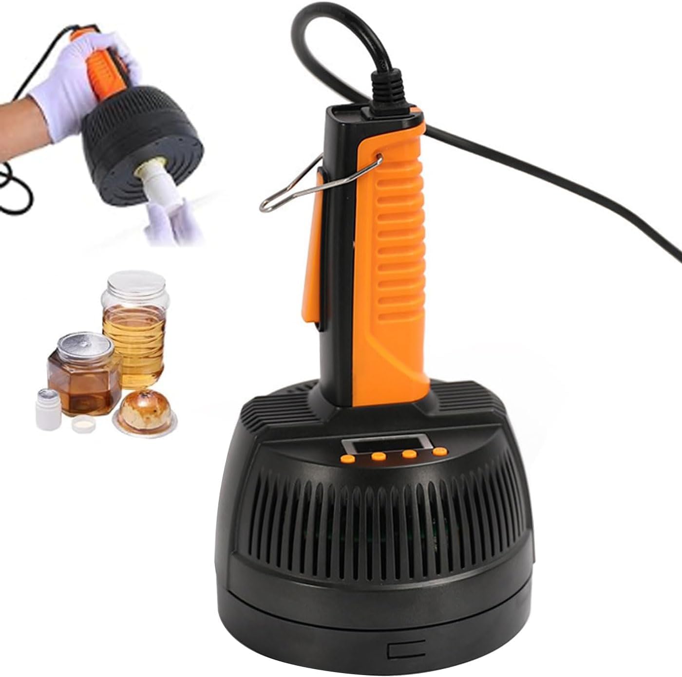 Scellant à induction électromagnétique portatif, machine de cachetage de bouchon d'aluminium pour bouteilles