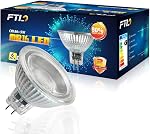 MR16 LED Bulb Non Dimmable 5000K Daylight White 5W AC/DC 12V 50W Halogen Equivalent 500lm GU5.3 Bipin Base 40 Degree Spotlight for Track Recessed Lighting and Outdoor Landscape Lighting 6-Pack
