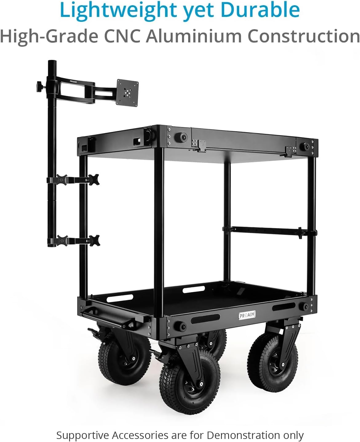 Proaim Monitor Articulated Arm for Video Camera Cart | 75mm/100mm VESA Mount