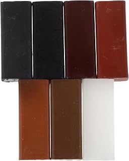 Cabilock 7pcs Wood Wax Filler Sticks for Furniture Repair Ultrahard Resin Structure with Color Matching Perfection for Cabinets and Tables in Home or Office Use
