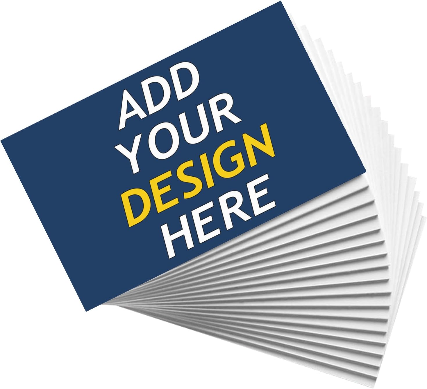 Custom Business Cards, Personalized Matte 300gsm Paper, Front & Back Full Color Printing, Add Logo/Photo/Text for Small Business Branding, 500PCS
