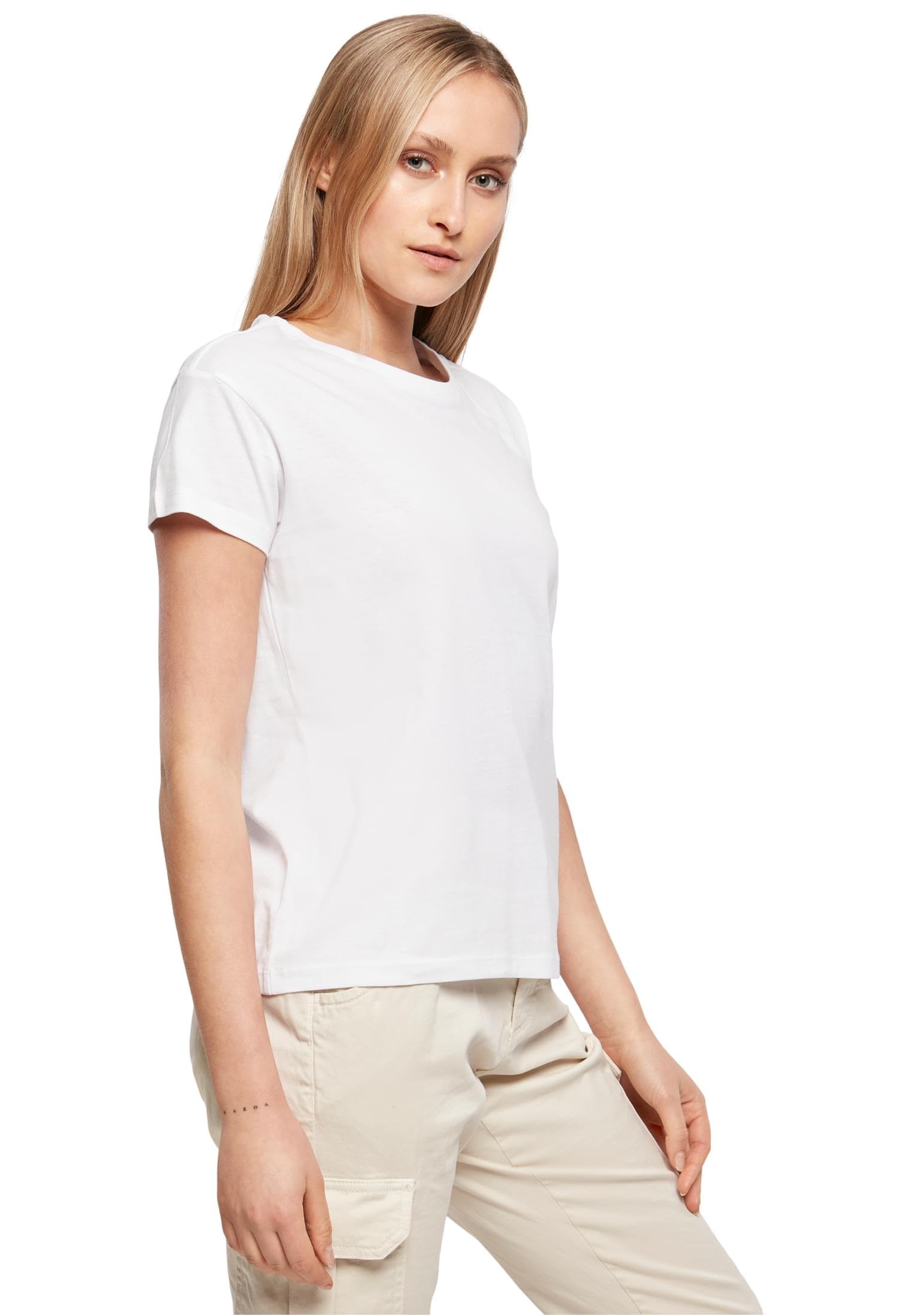 Build Your Brand By052-ladies Box tee Camiseta Mujer (Pack de 1)