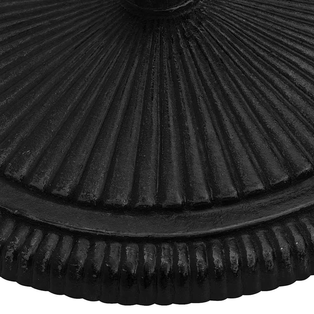 Questo Supporto per ombrellone, Nero, 45 x 30 cm, in ghisa, Robusto Supporto per ombrellone da Esterno per Giardino, Patio e Balcone, Base Robusta