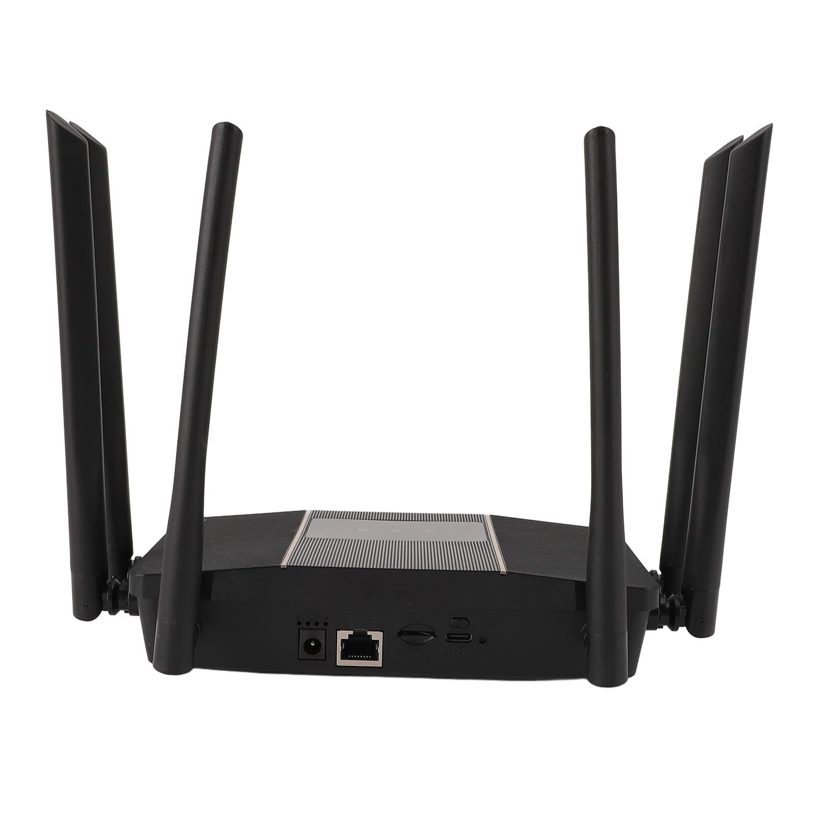 SUNGOOYUE Router Bezprzewodowy 4G LTE CPE, Szybki Modem 300 Mb/s z 6 Antenami i Gniazdem Karty SIM, Do Użytku Domowego w Biurze Do 32 urządzeń