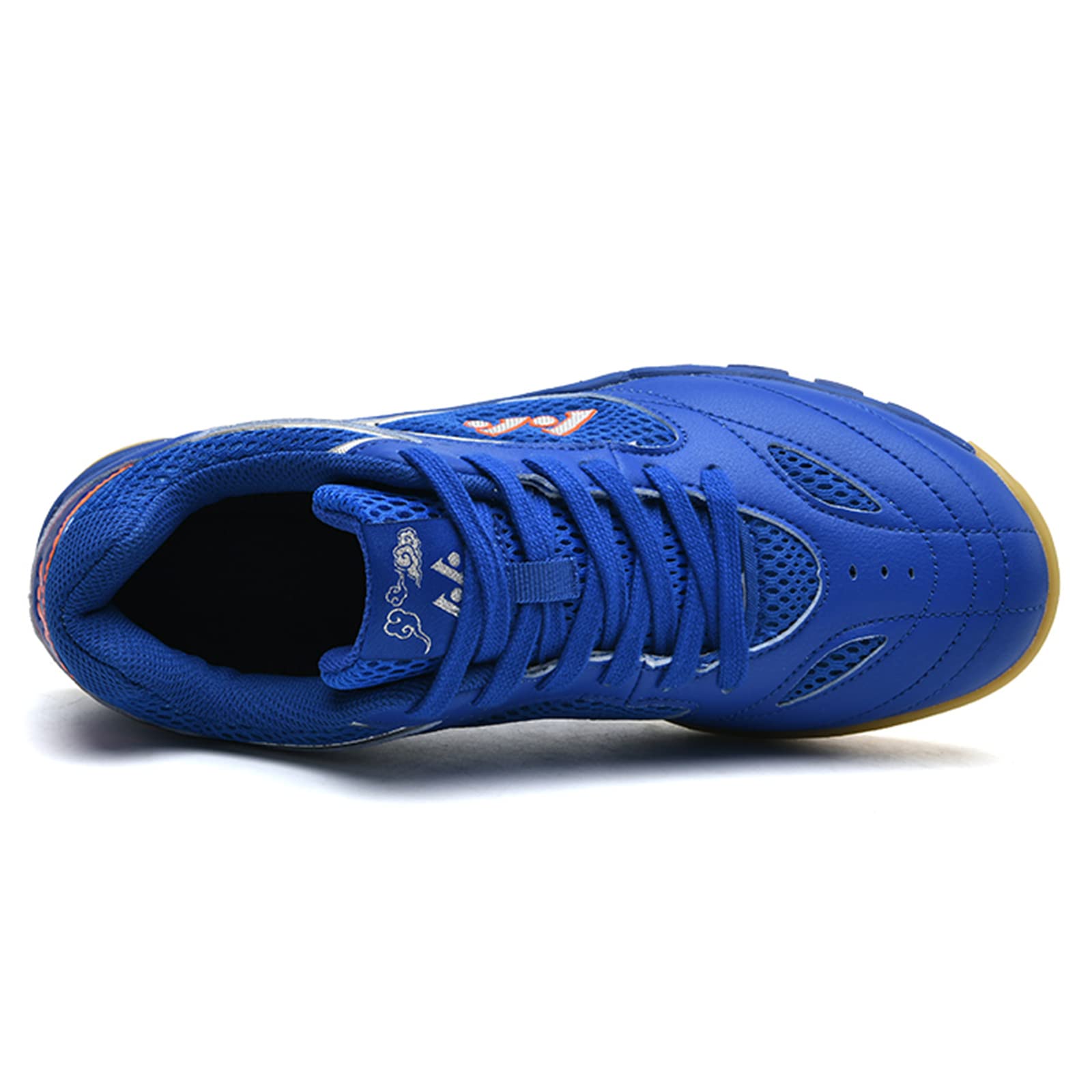 Zapatos De Tenis De Mesa para Hombres Y Mujeres Zapatillas Ligeras De Bádminton Transpirables para Adolescentes Y Estudiantes,Azul,45 EU