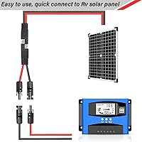 Vista 7 de Cable Adaptador de Panel Solar a SAE - Cable de Extensión Solar de 8 pies 10AWG para Kit de Cargador de Batería de Panel Solar RV Caravana