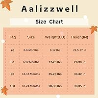 Vista 6 de Aalizzwell Traje de otoño e invierno para bebés de 0 a 24 meses