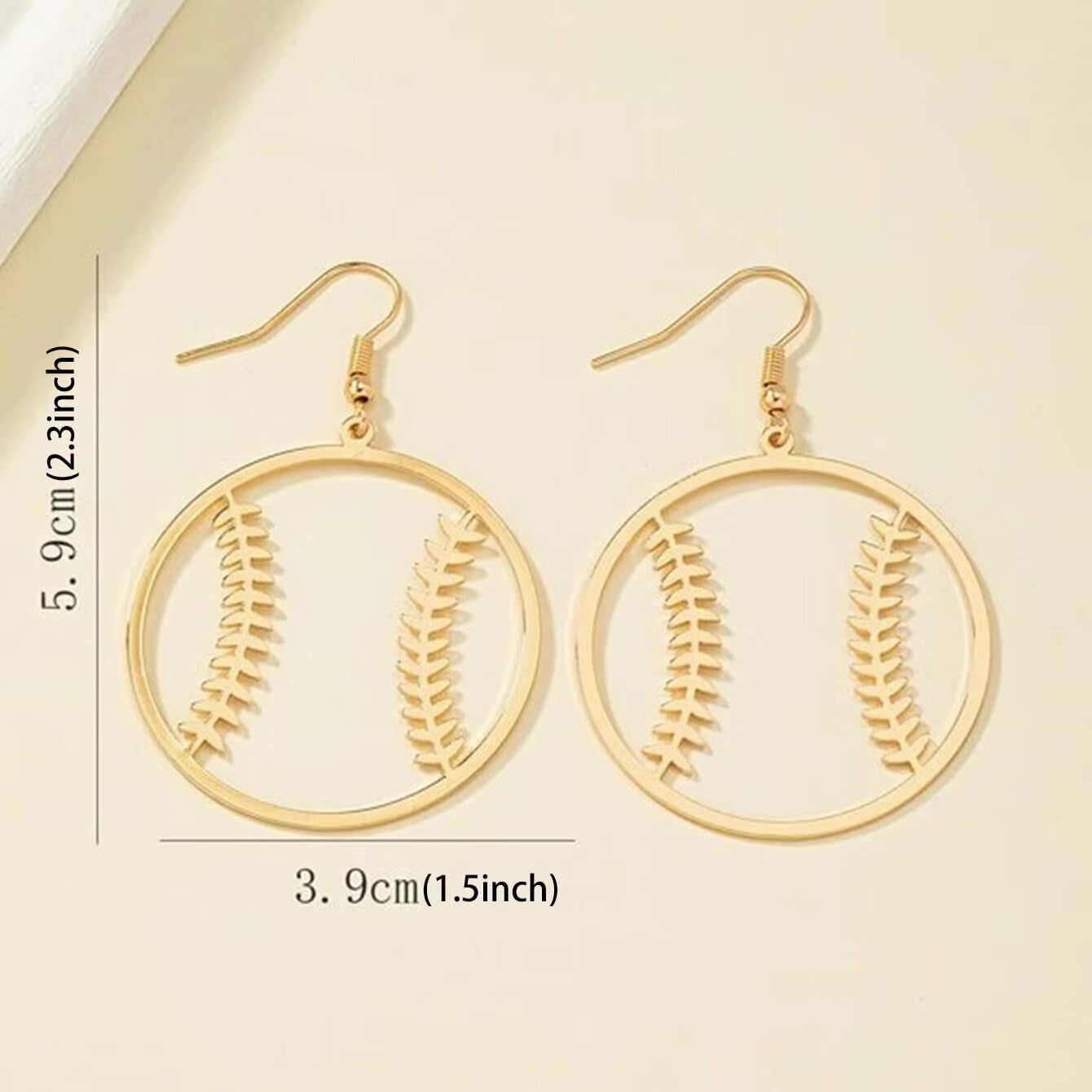 Baseball Earrings for Women Game Day Sports Ball Dangle Earring College School Team Spirit Team Sport Lover Fans Jewelry Accessories Gifts Mom - Image 2