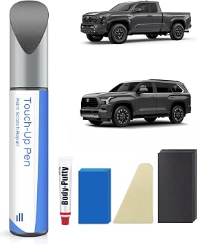 Magnetic Gray Metallic1G3 Touch Up Paint Repair Kit Compatible with Toyota - DIY Kit Exactly Matches Chips and Nicks