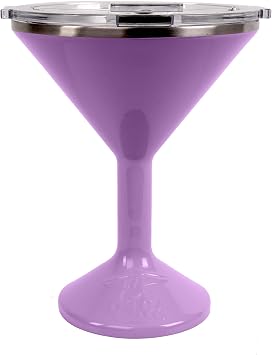 ORCA Tini 13oz Stainless Steel Martini Glass | Temperature Insulated Tumbler for Every Outdoor, Picnic, Poolside, Beach & Patio Party Lilac