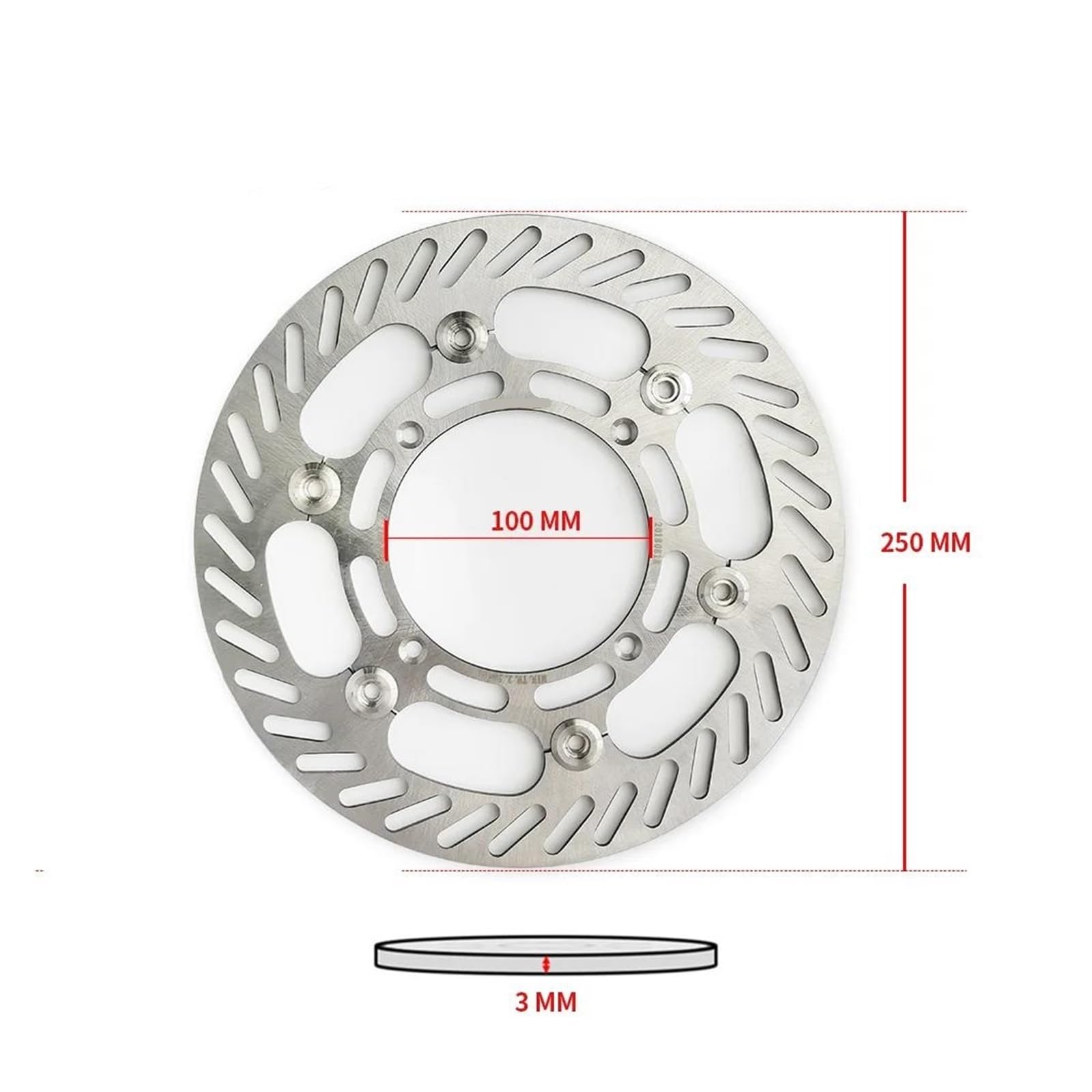 Disco Freno Anteriore MTX Per K&AWAS&AKI KX250F 1989-2005, Sistema Frenante Per Moto Da Fuoristrada E Motocross