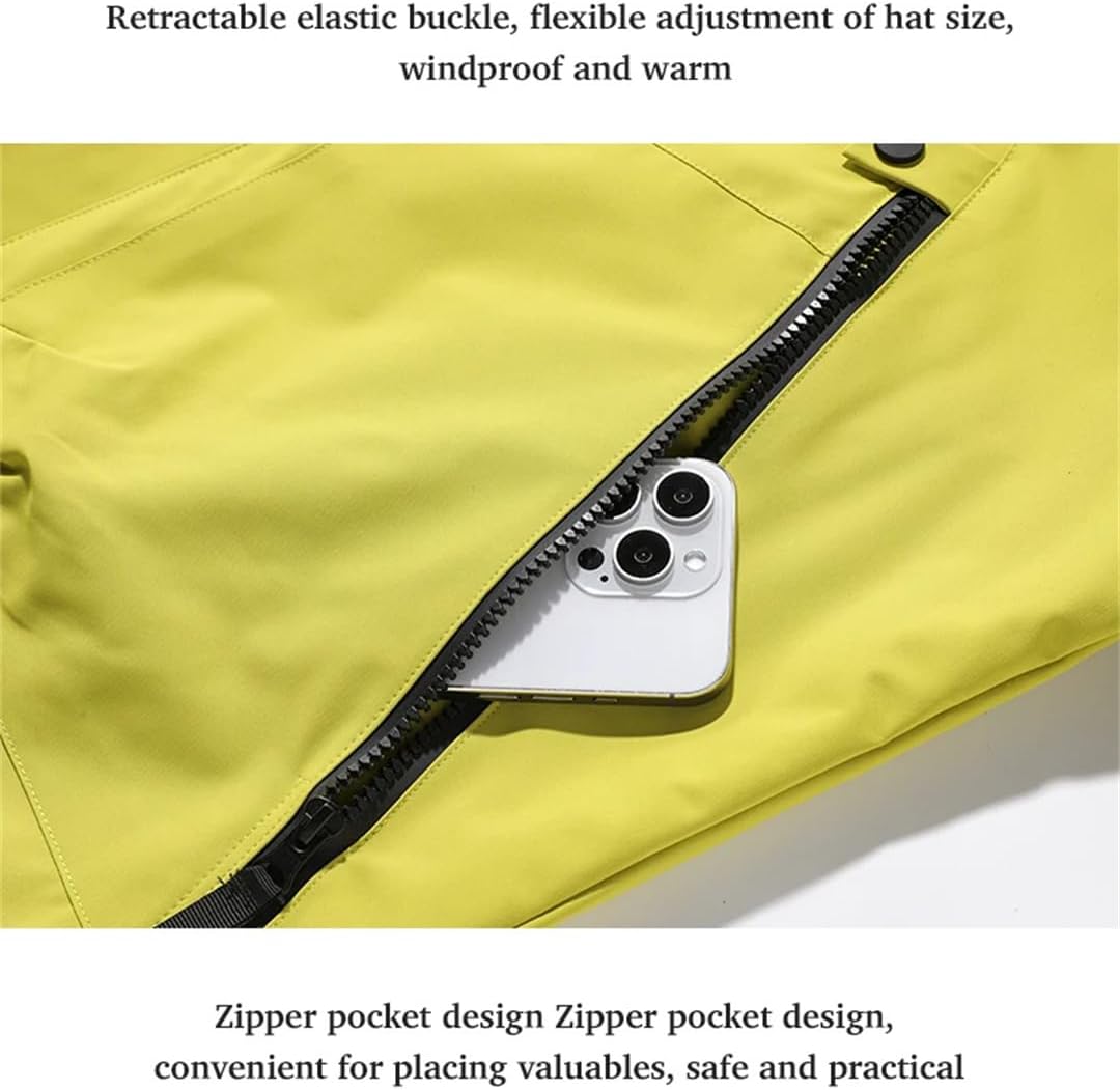 Unisex Waterproof Hood Lightweight Windproof Coat Breathable Raincoat Camping Climbing Hiking Jacket