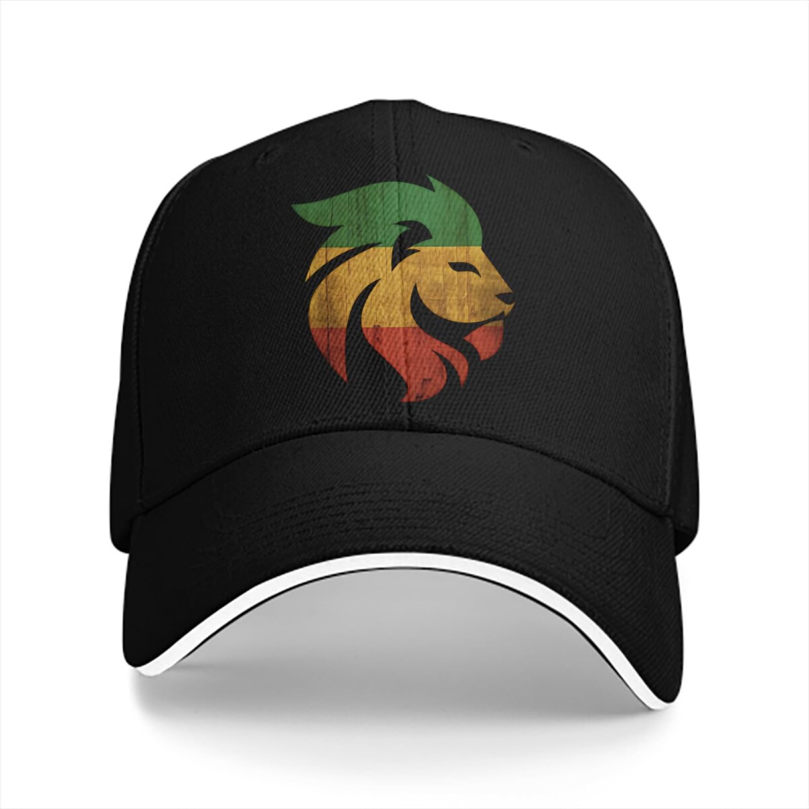 Ycylylyc Unisex Color Baseball Cap Rastafarian Lion Rasta Judah Sun Protection Cap Hip Hop Cowboy Hat Peaked Hats Rastafarian Sun Visor Gift